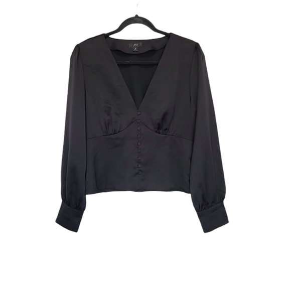 J. Crew Tops - J.Crew Deep V-neck Buttons front Blouse Size:6